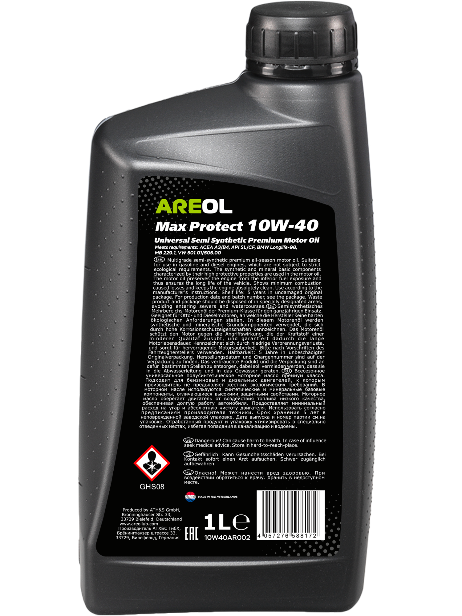 Motoröl AREOL Max Protect 10W-40 1L